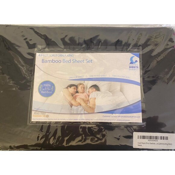 Hotel Sheets Direct 100% Viscose Derived from Bamboo Sheet Set, California King - Picture 1 of 3